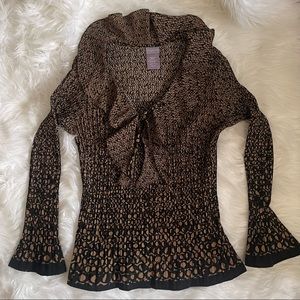 Laura Scott Petite shirt pleated fabric size MP